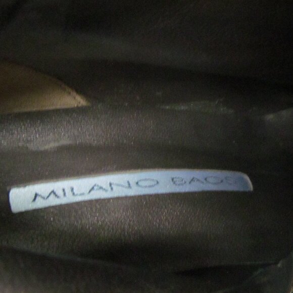 Milano Bags Pointed Toe Leather Wedge Boots size 7 - Picture 5 of 11